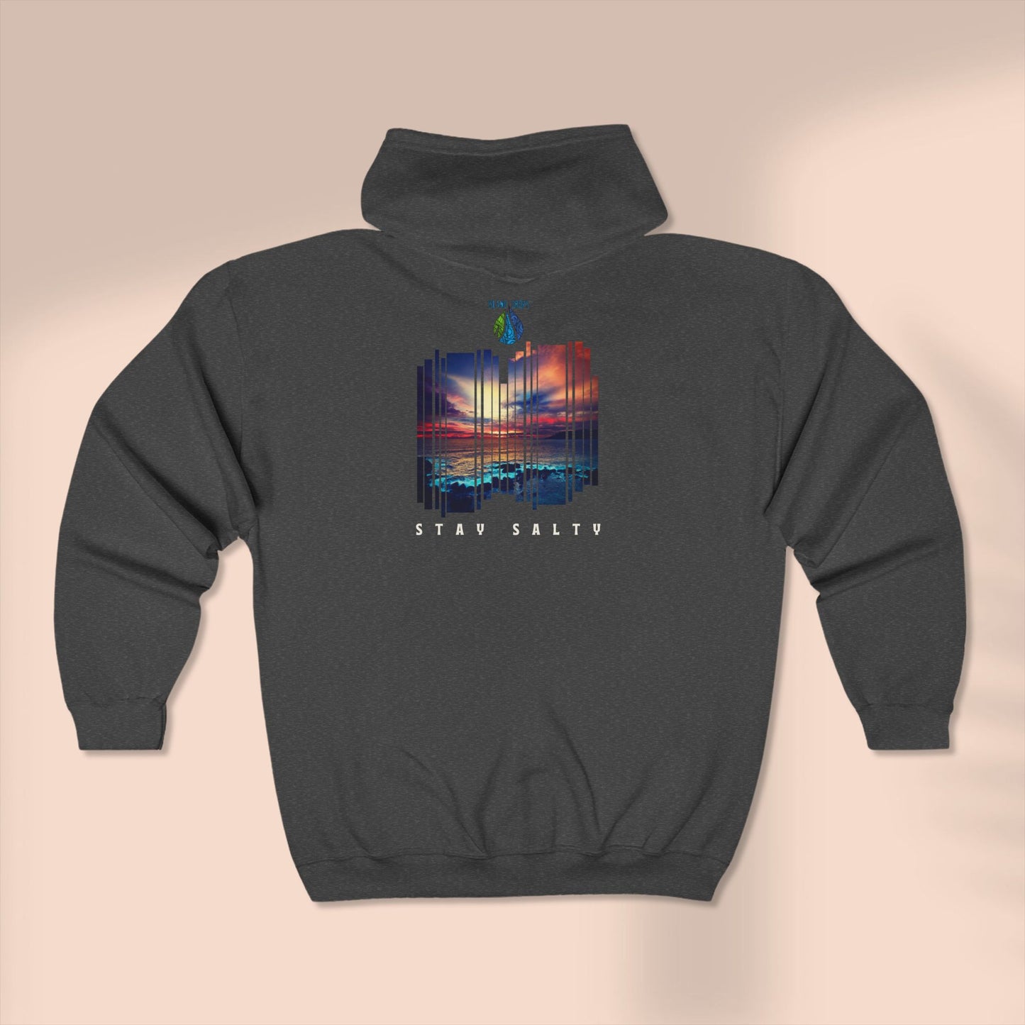 Stay Salty Sunset Full Zip Hoodie