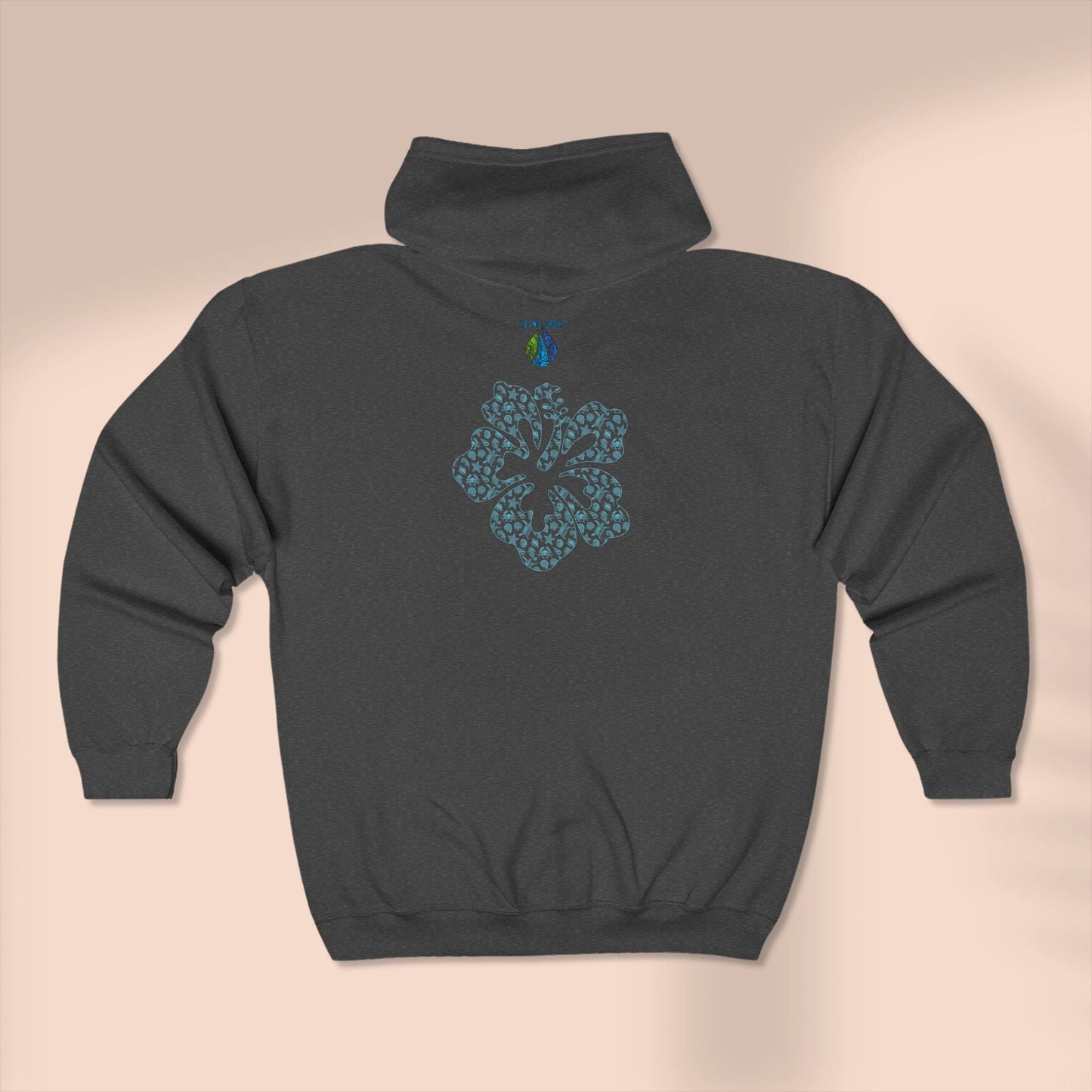 Hibiscus Full Zip Hoodie
