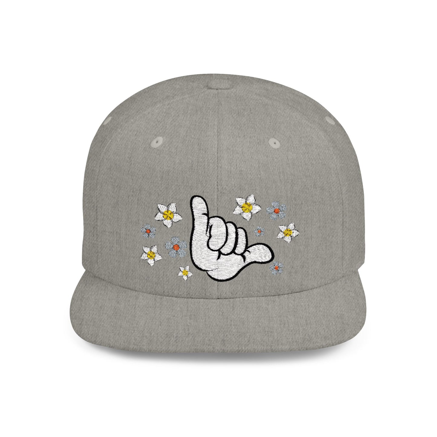 Snapback Cap - Hang Loose with Flowers