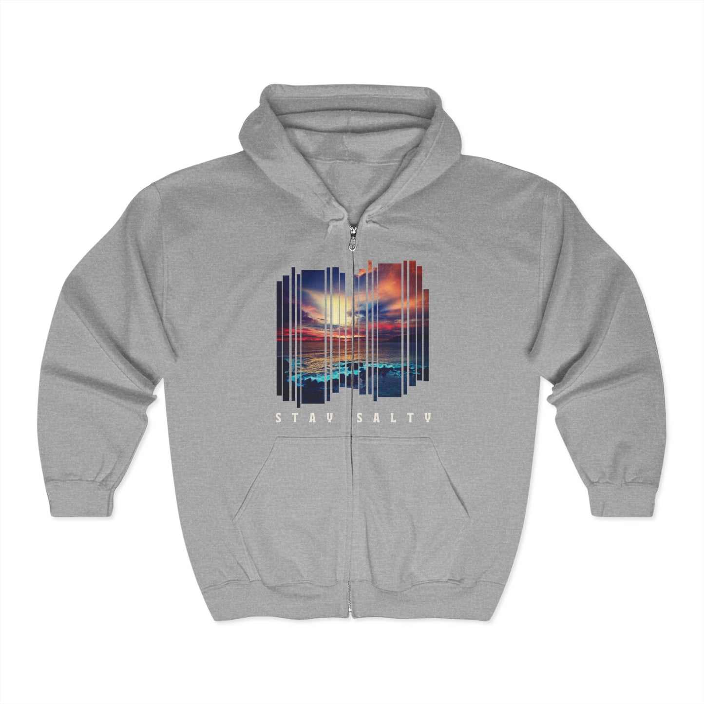 Stay Salty Sunset Full Zip Hoodie