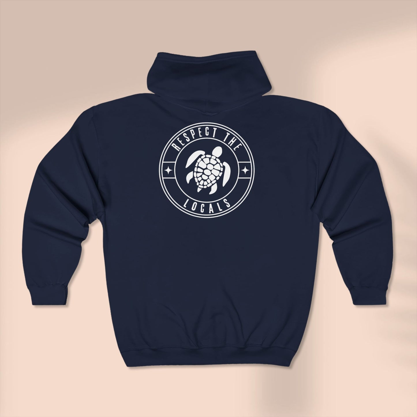 Turtle Watercolor Full Zip Hoodie