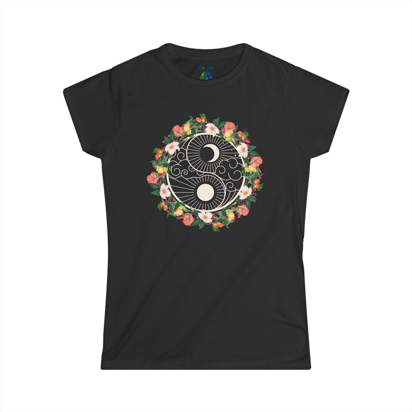 Yin Yang Floral Women's Tee