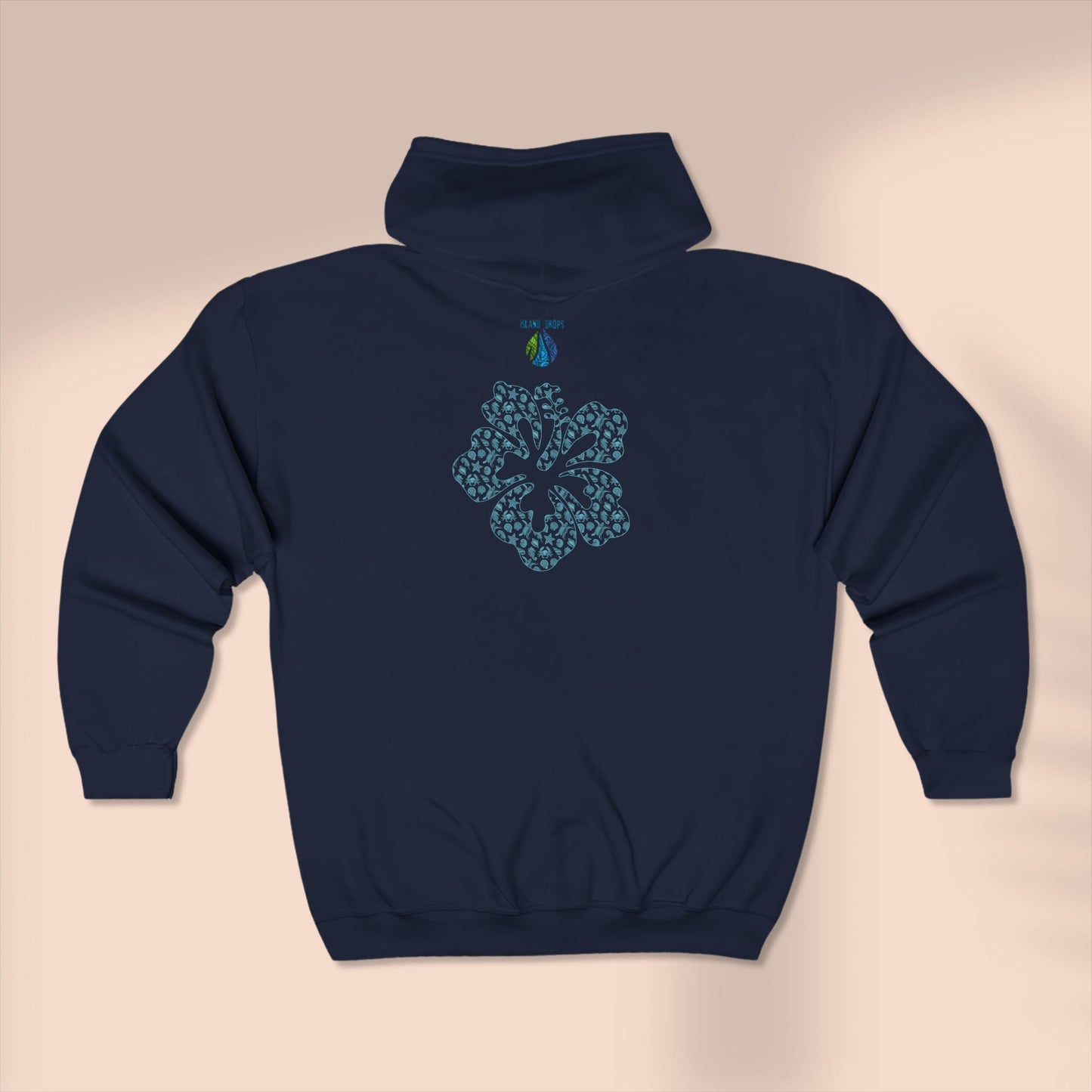 Hibiscus Full Zip Hoodie