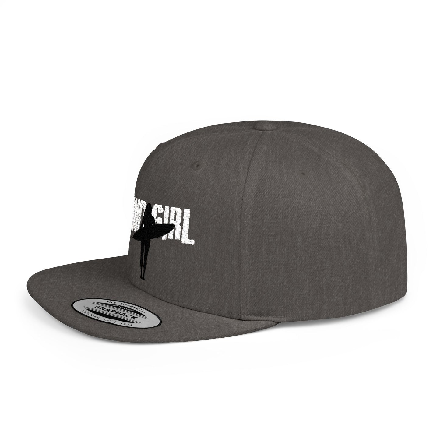 Snapback Cap - Island Girl Surfer Outline