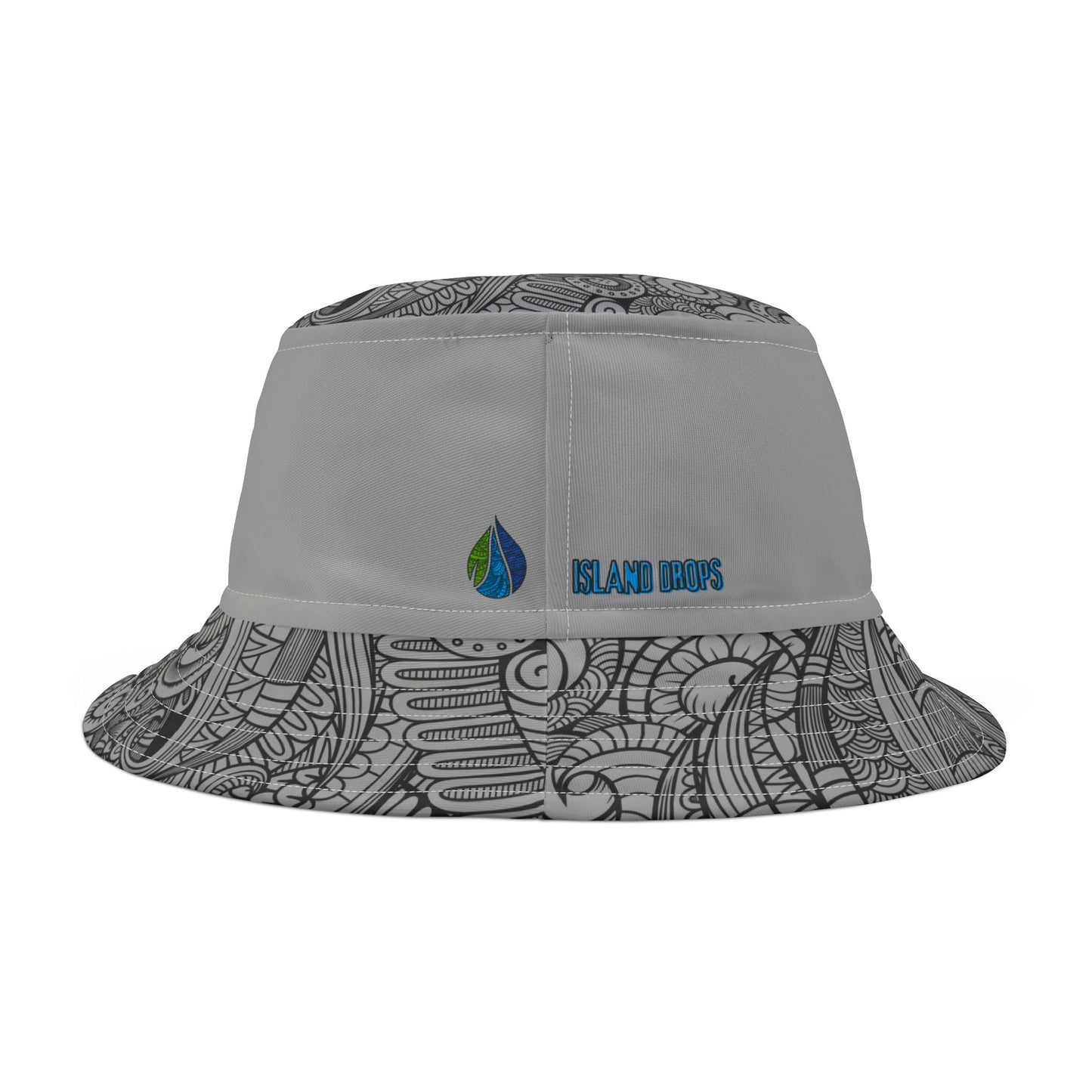 Island Girl surfer tribal gray Bucket Hat
