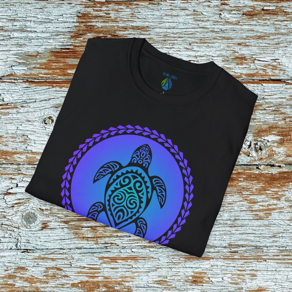 Turtle Tribal gradient T-Shirt
