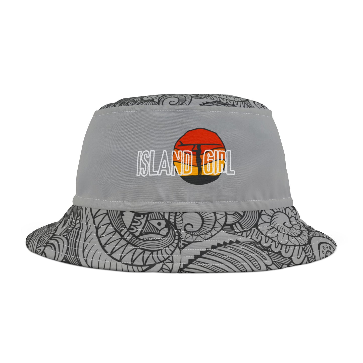 Island Girl Sunset Surfer Bucket Hat