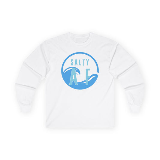 Salty AF Unisex Jersey Long Sleeve Tee - Coastal Vibes for Beach Lovers