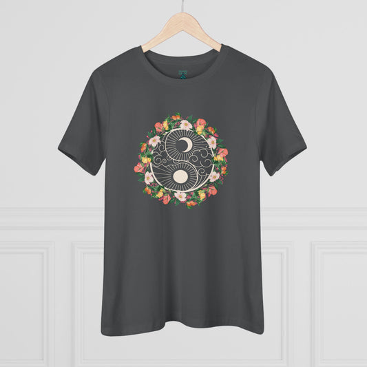 Yin Yang Floral Women's Tee