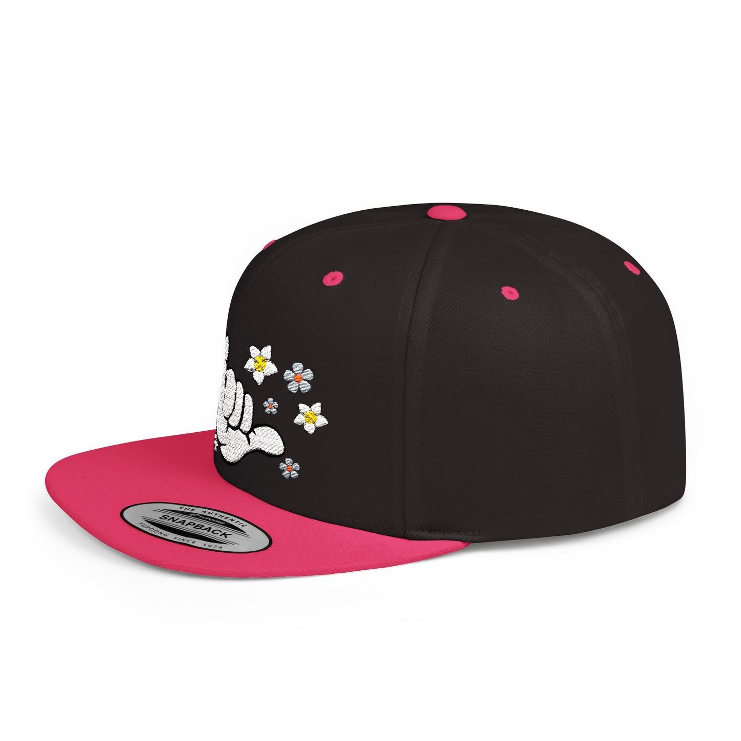 Snapback Cap - Hang Loose with Flowers