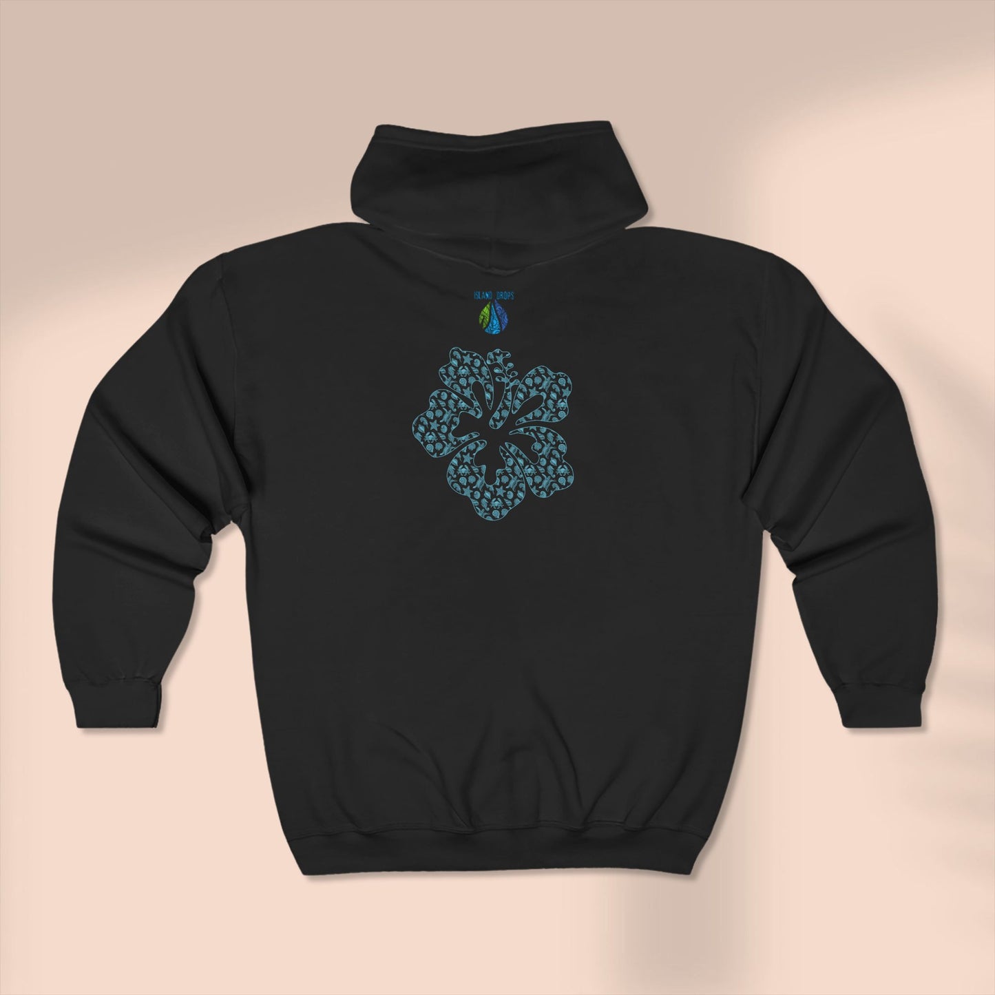 Hibiscus Full Zip Hoodie