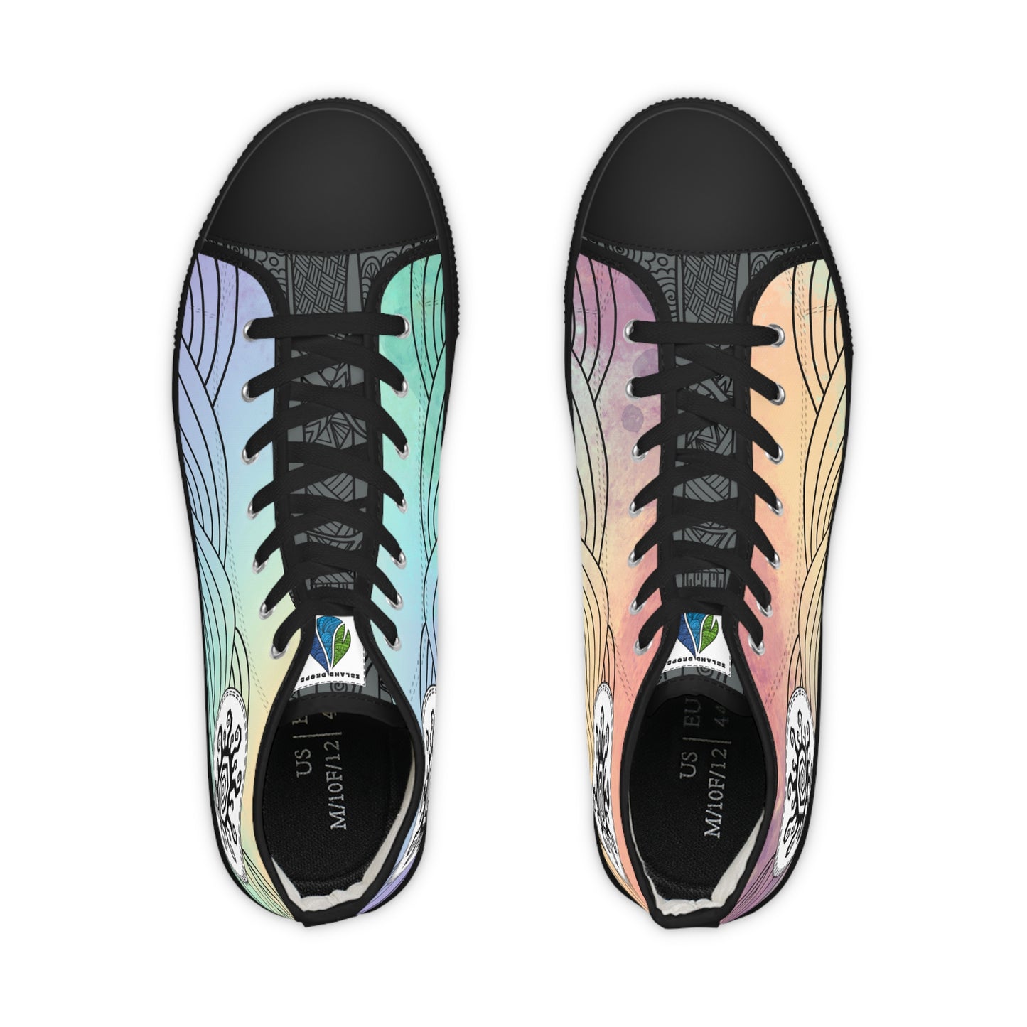 Currents High Top Sneakers Sun - Men's Watercolor