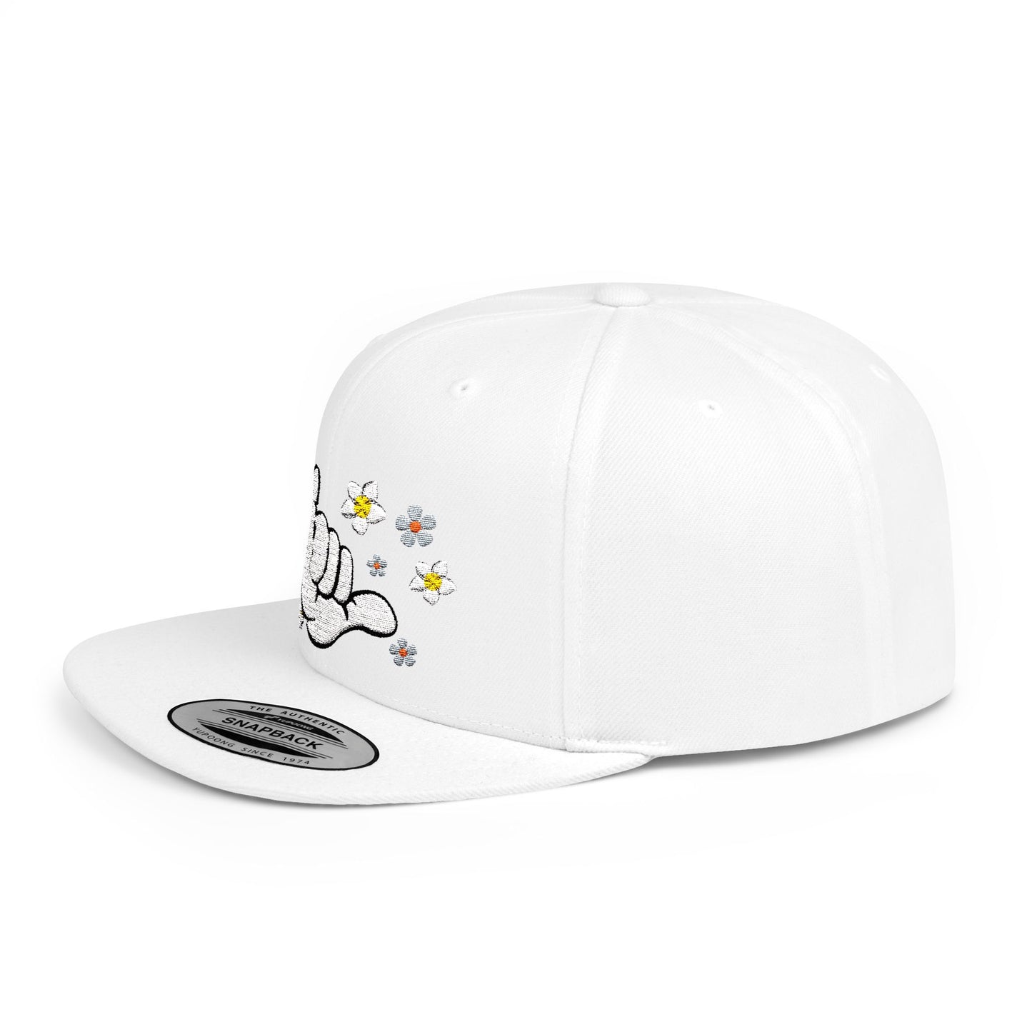 Snapback Cap - Hang Loose with Flowers