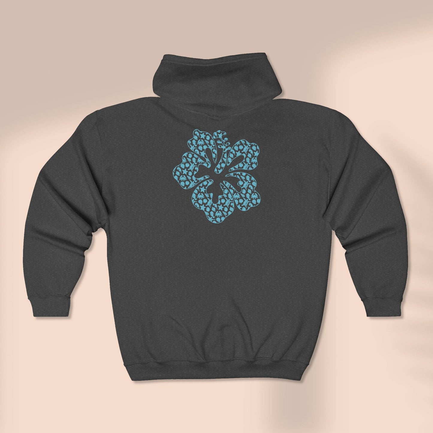 Hibiscus Full Zip Hoodie