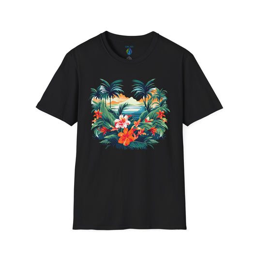 Floral Scene T-Shirt