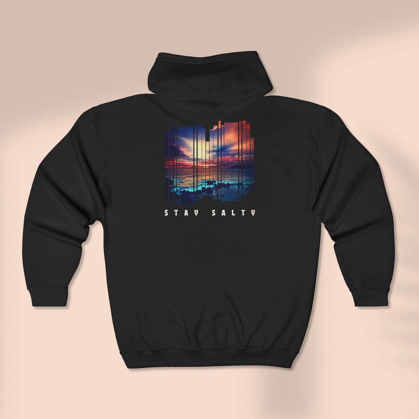 Stay Salty Sunset Full Zip Hoodie