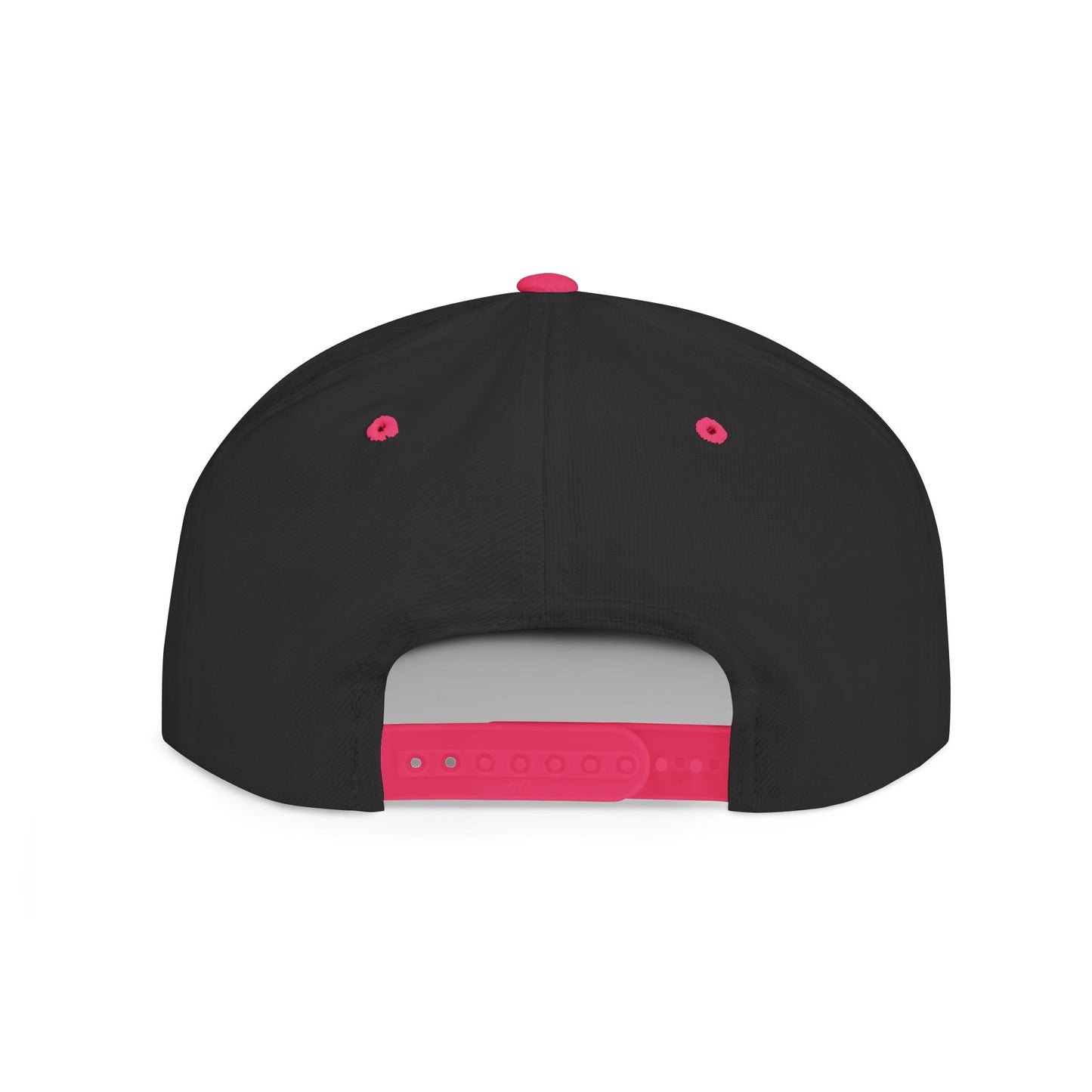 Back of cap with hang loose floral graphic design - Island Drops hat collection | Unisex snapback cap