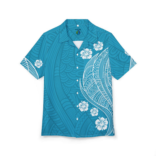 Tropical Tribal Button-Down Shirt