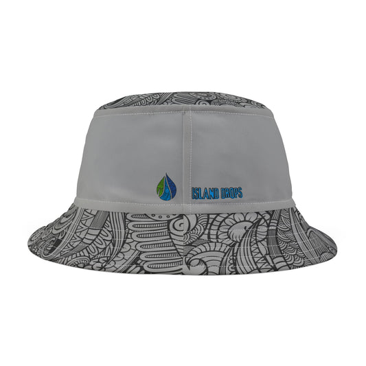 Island Girl Sunset Surfer Bucket Hat