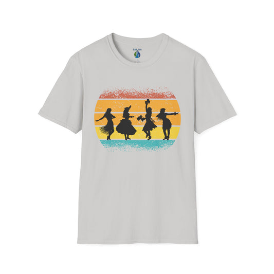 Hula Vintage Sunset Unisex T-Shirt