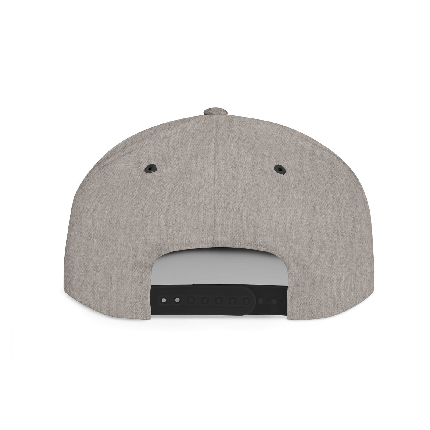Back of cap with 'ISLAND GIRL' text and a surfer girl and sunset graphic design - Island Drops hat collection | Unisex snapback cap