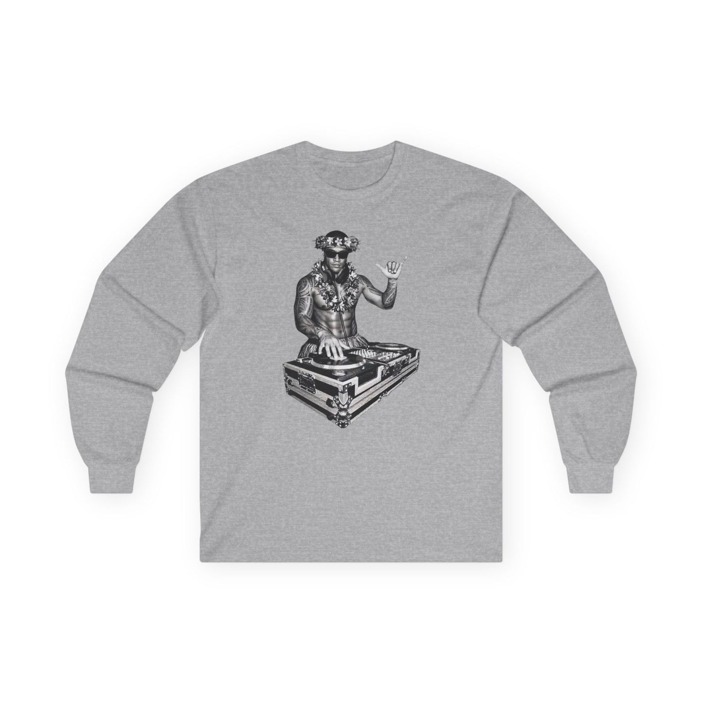 Hula DJ  Long Sleeve Tee