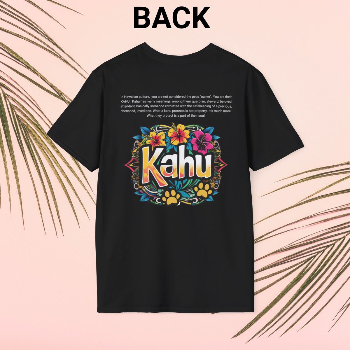 KAHU T-Shirt 3 Flowers