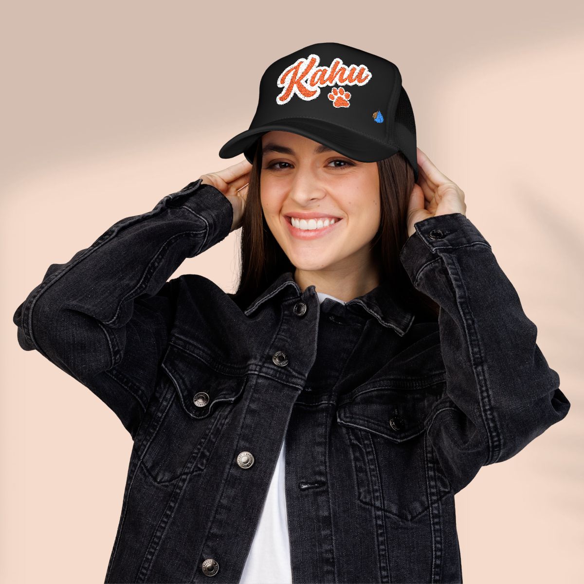 Kahu Embroidered Foam Trucker Hat