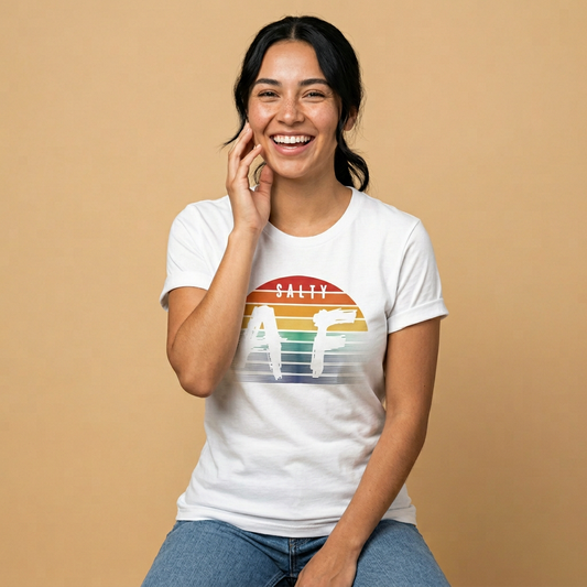 Salty AF Women's Tee - for Ocean Lovers