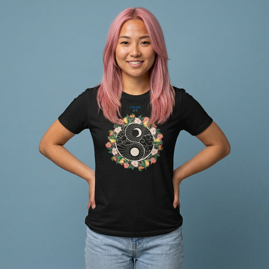 Yin Yang Floral Women's Tee