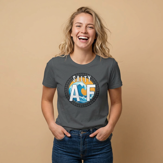 Salty AF Women's Tee - for Ocean Lovers