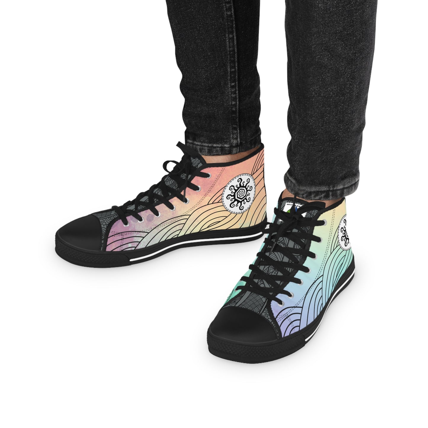 Currents High Top Sneakers Sun - Men's Watercolor