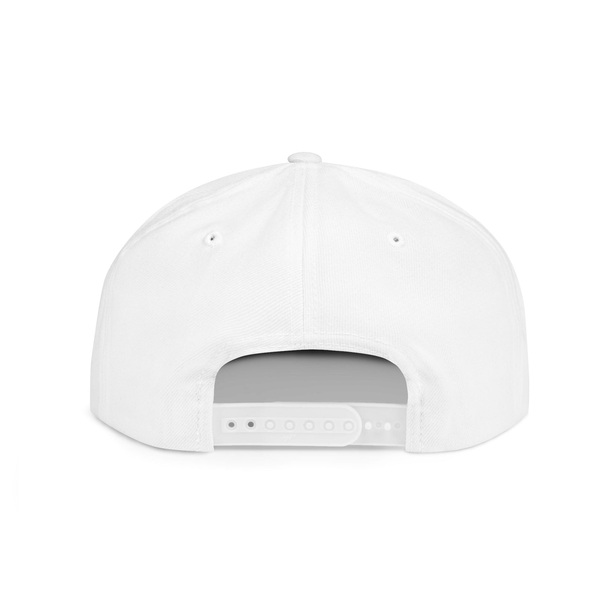 Back of cap with hang loose floral graphic design - Island Drops hat collection | Unisex snapback cap