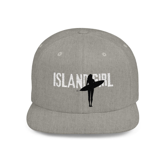 Snapback Cap - Island Girl Surfer Outline