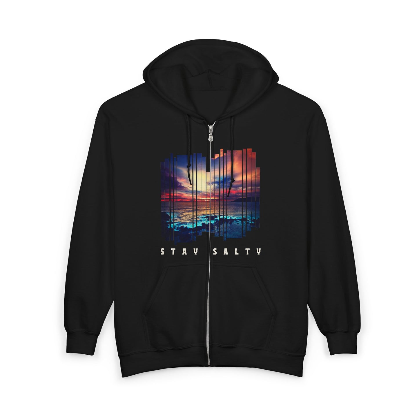 Stay Salty Sunset Full Zip Hoodie
