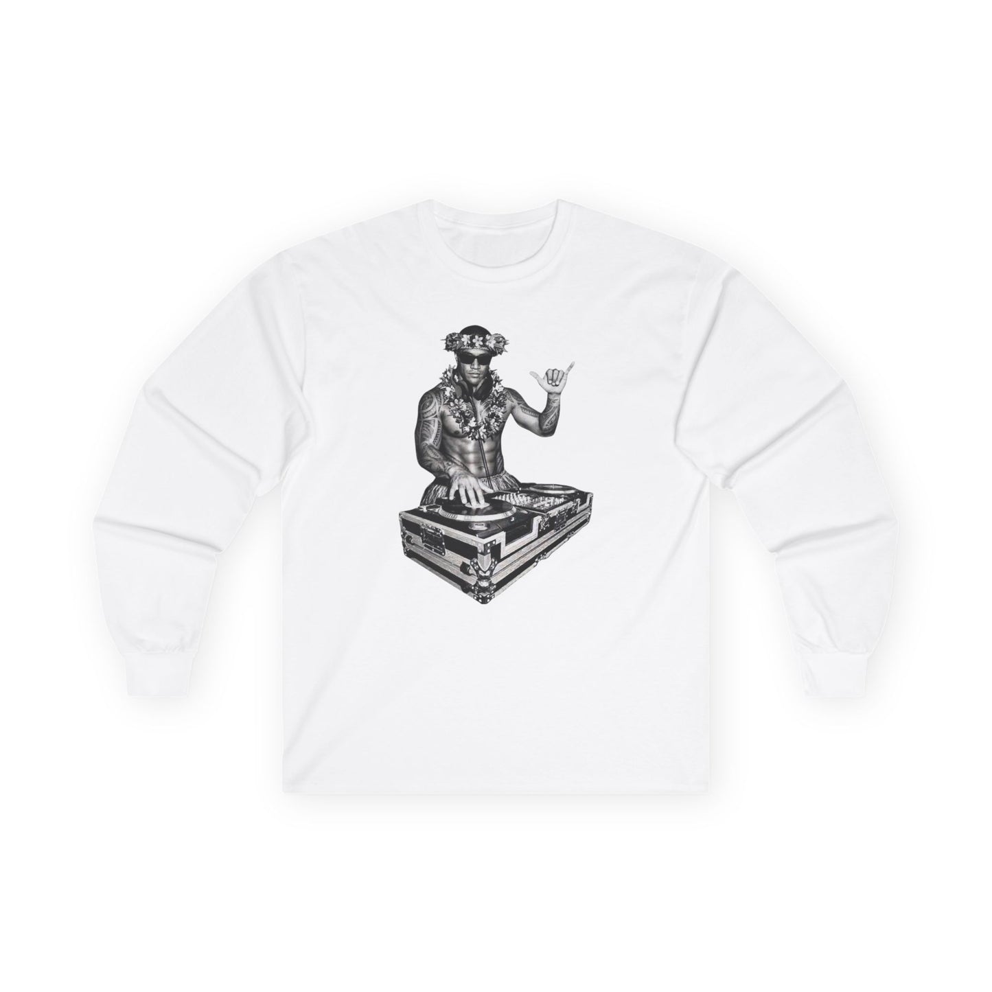 Hula DJ  Long Sleeve Tee