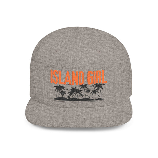 Snapback Cap - Island Girl island outline design