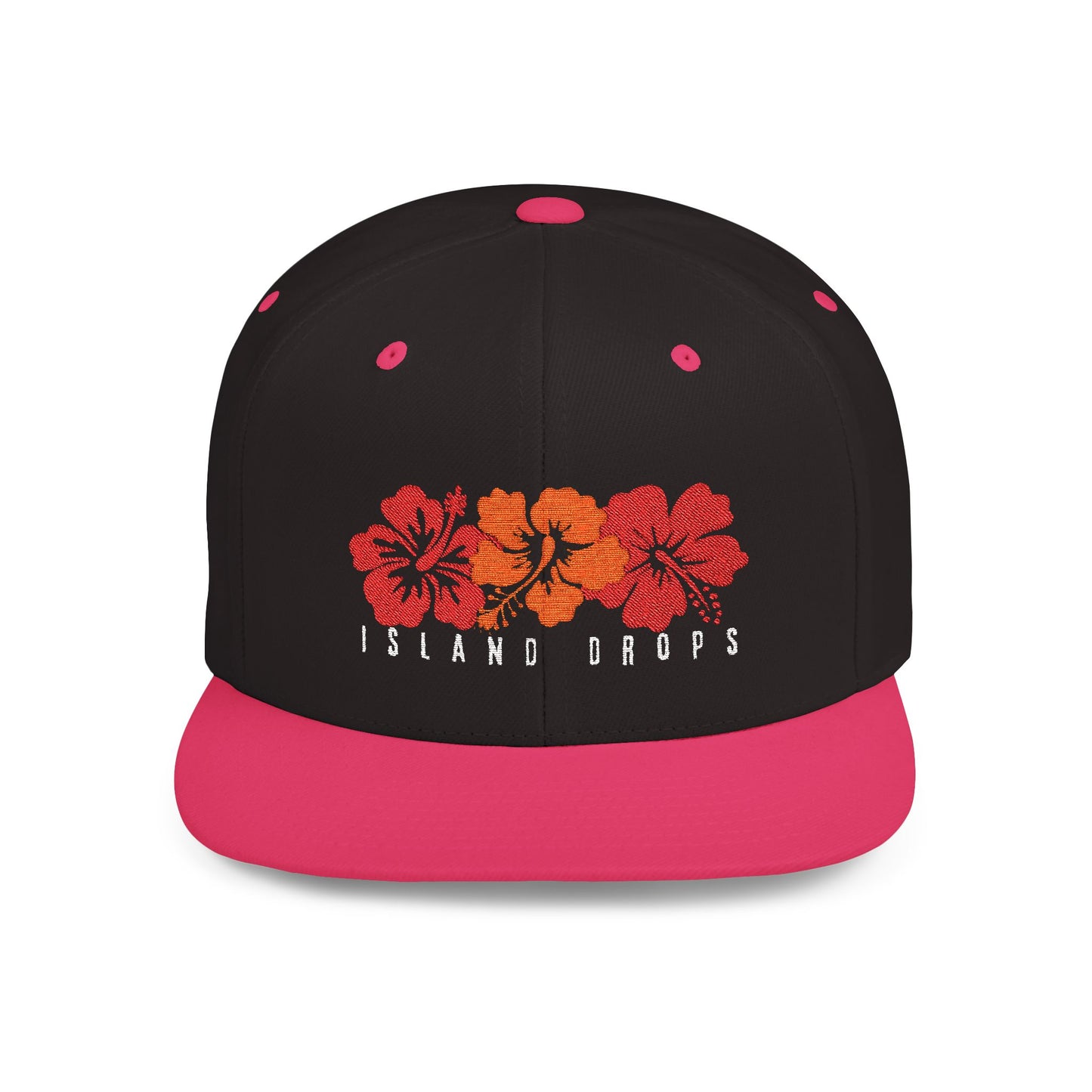 Snapback Cap - Hibiscus Design