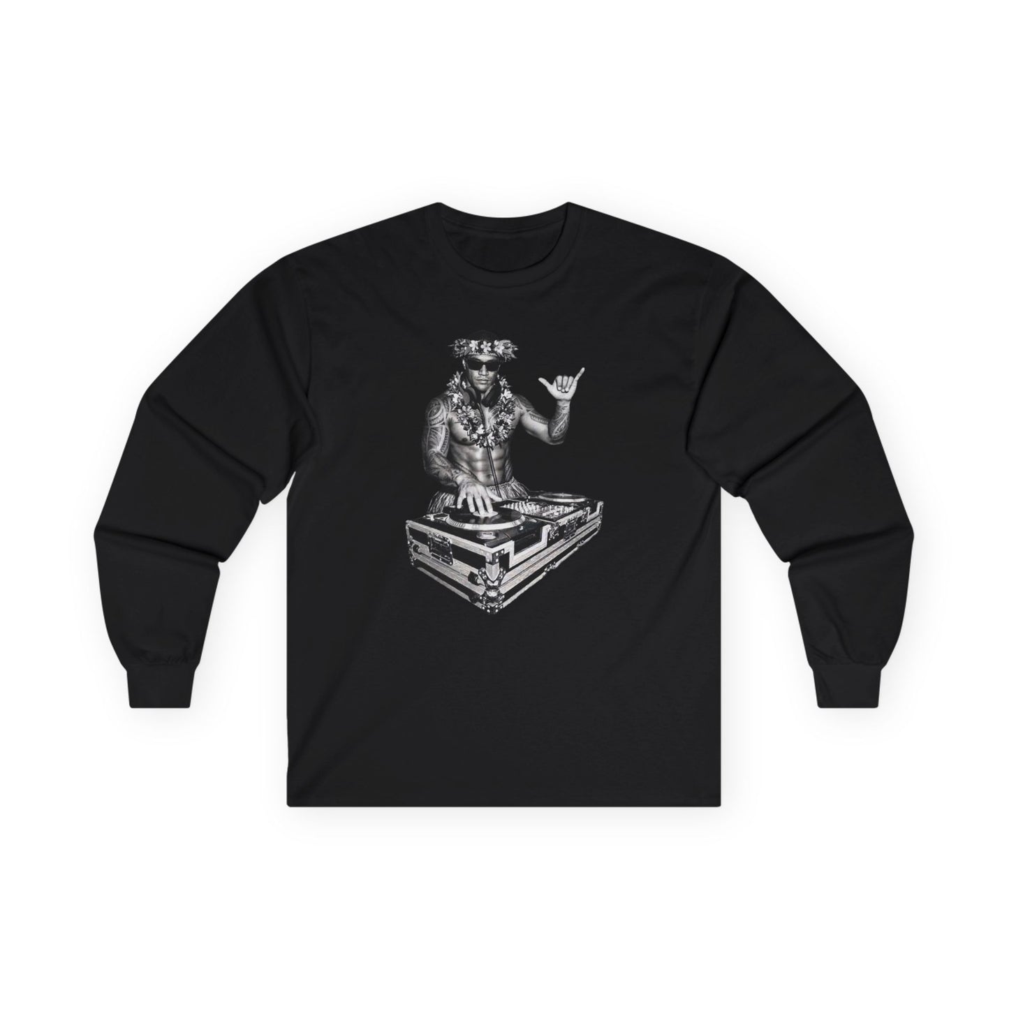 Hula DJ  Long Sleeve Tee