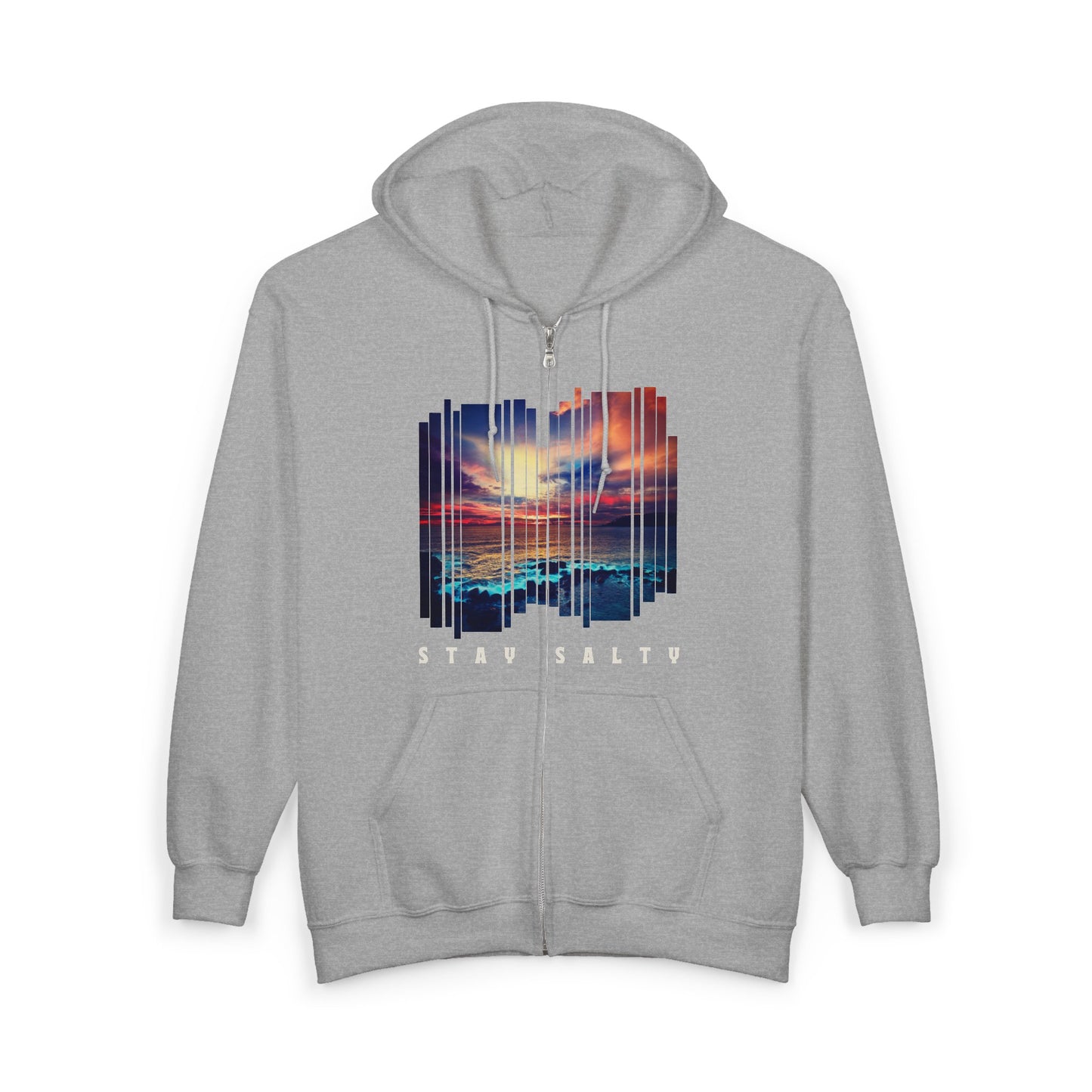 Stay Salty Sunset Full Zip Hoodie