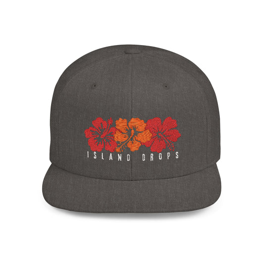 Snapback Cap - Hibiscus Design
