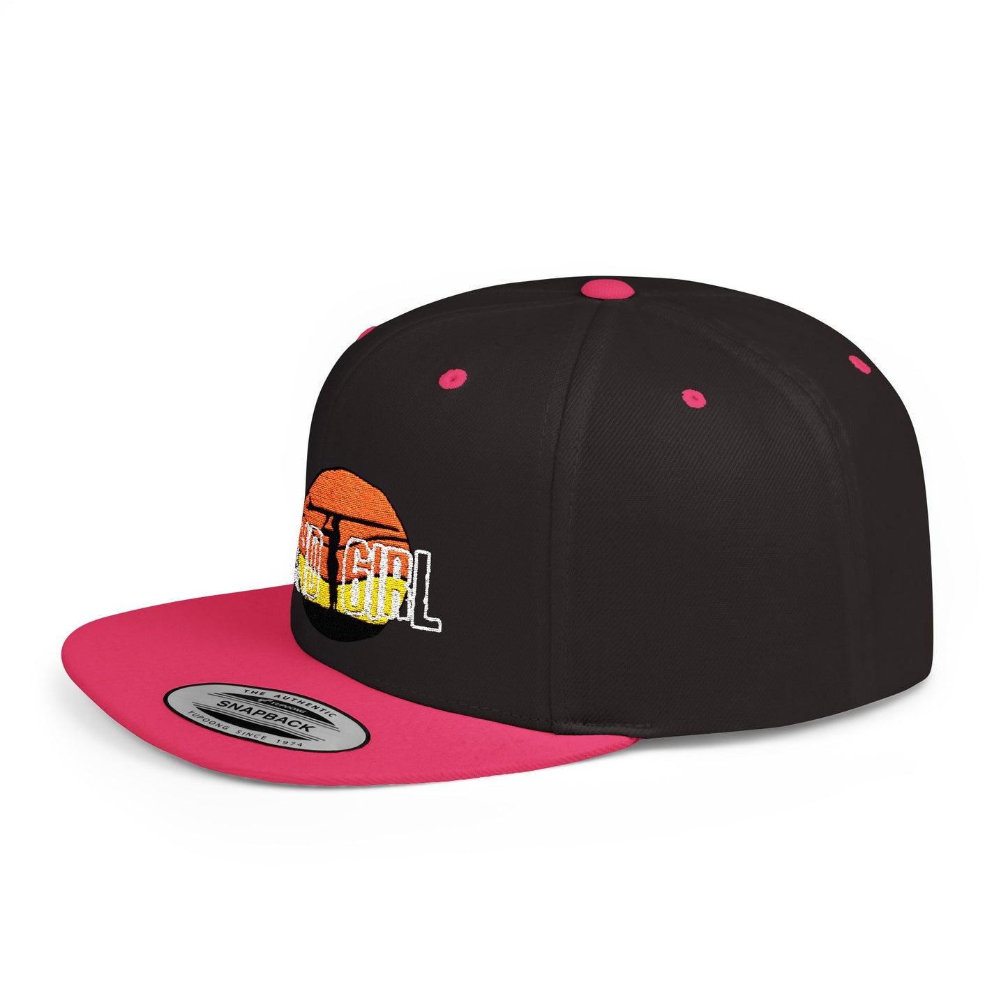 Snapback Cap -Island Girl surfer sunset