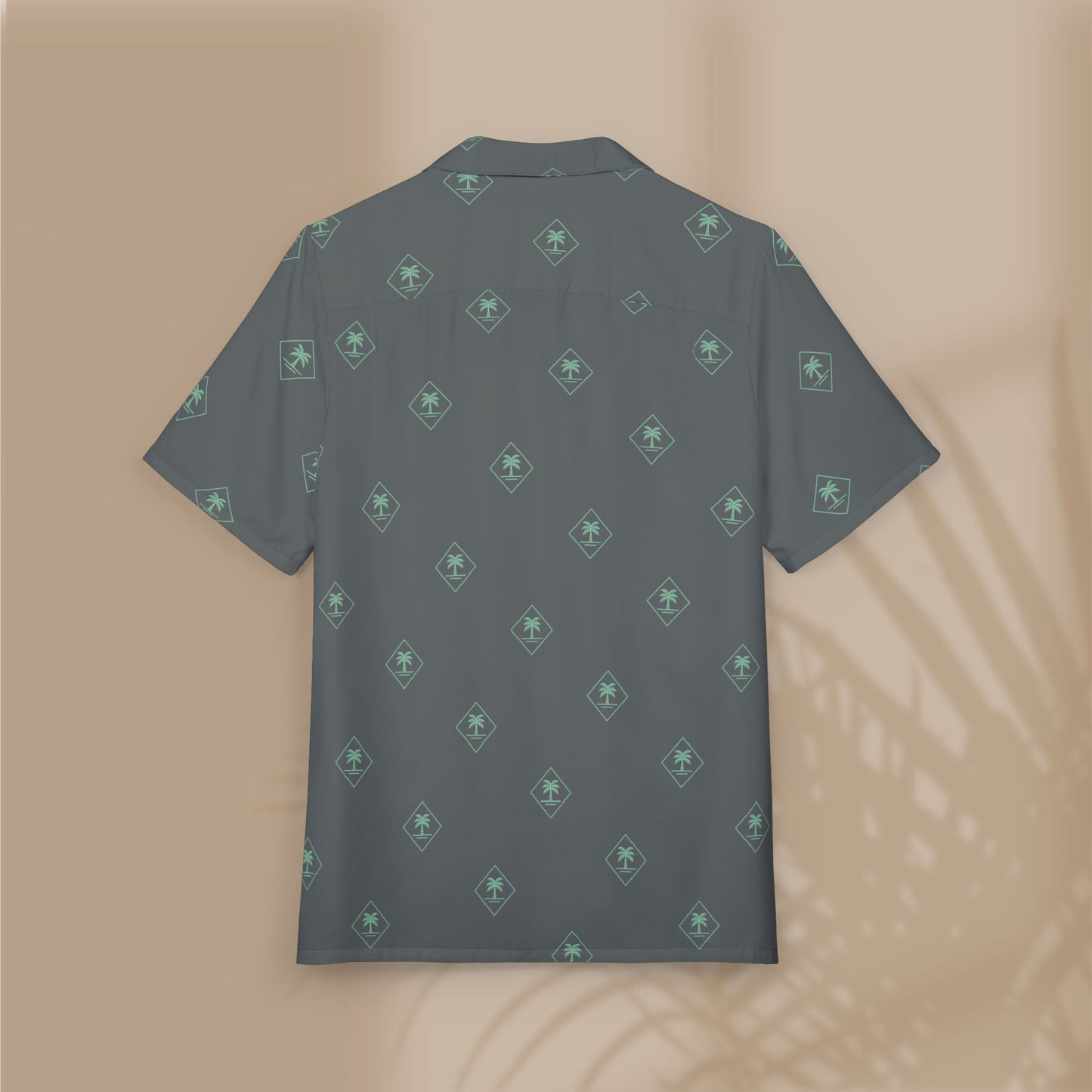Diamond Palm gray Button-Down Shirt