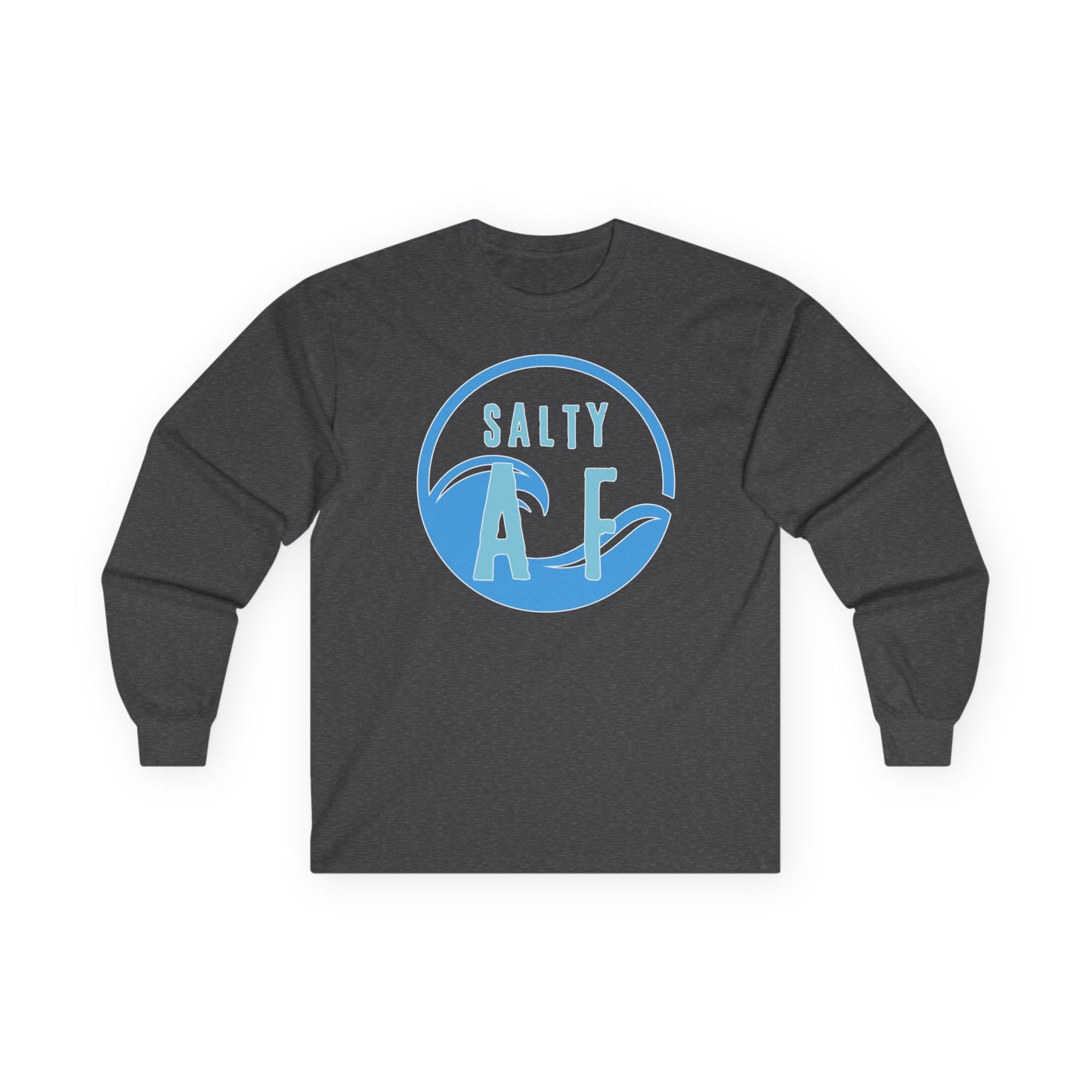 Salty AF Unisex Jersey Long Sleeve Tee - Coastal Vibes for Beach Lovers