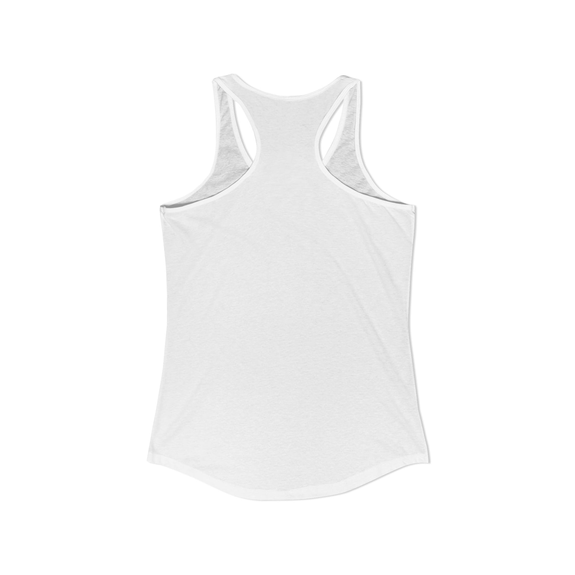 White racerback tank top on a white background